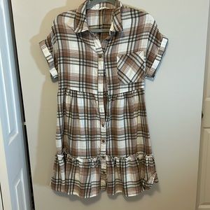 Blu pepper flannel dress